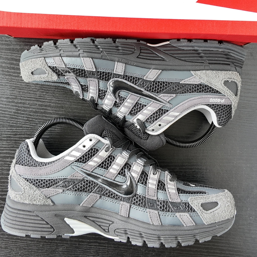 Nike P-6000 Suede Anthracite Metallic Silver