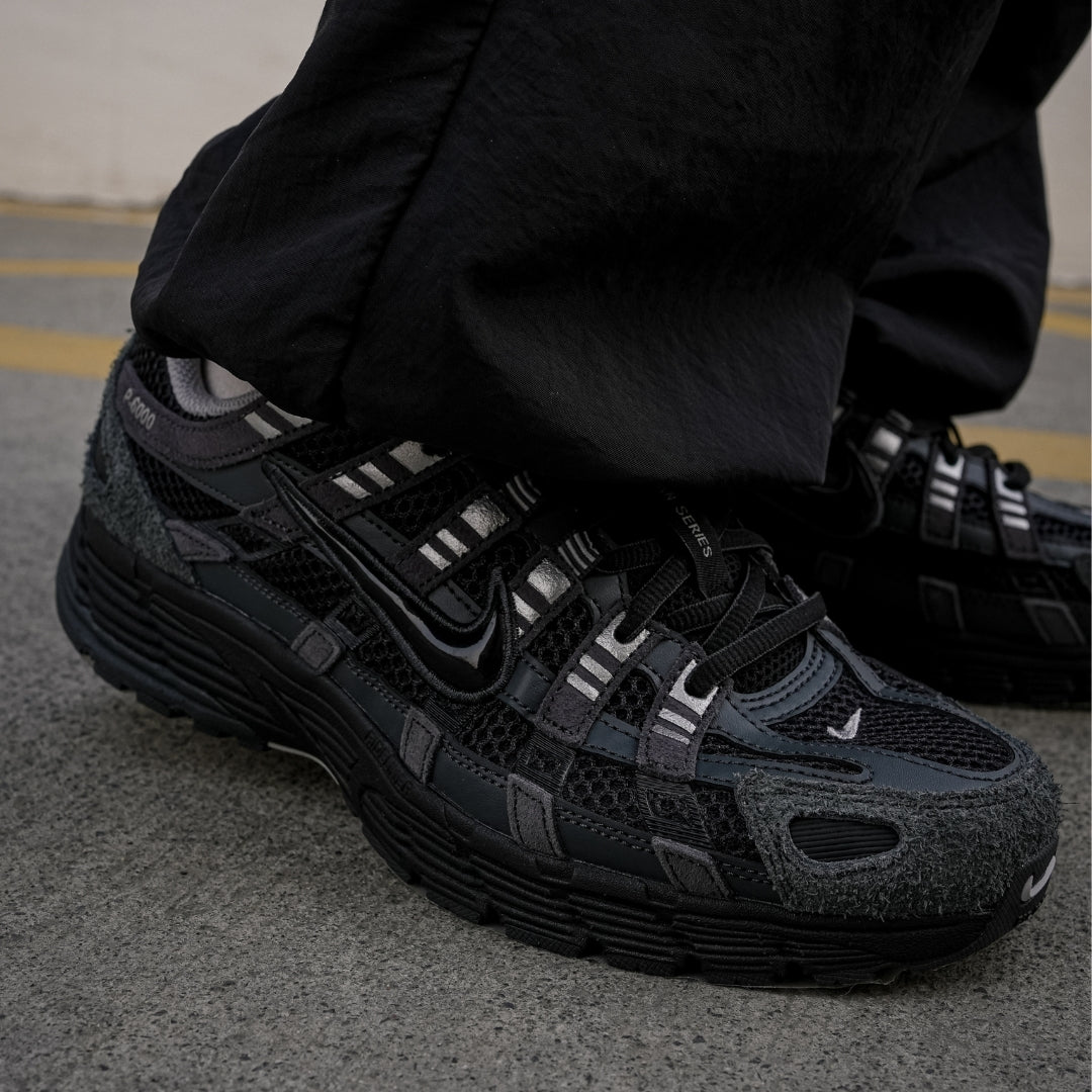 Nike P-6000 Suede Anthracite Metallic Silver