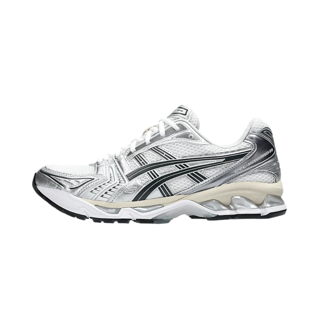 ASICS GEL-Kayano 14 “White Graphite Grey” Women’s (1203A537-110) — hero lateral profile