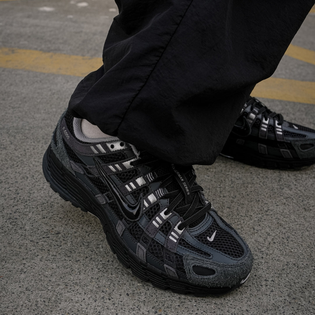Nike P-6000 Suede Men's Shoes - Anthracite/Chrome/Metallic Silver/Black (HF0015-002) – outsole detail