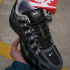 Nike P-6000 Suede Men's Shoes - Anthracite/Chrome/Metallic Silver/Black (HF0015-002) – top front view